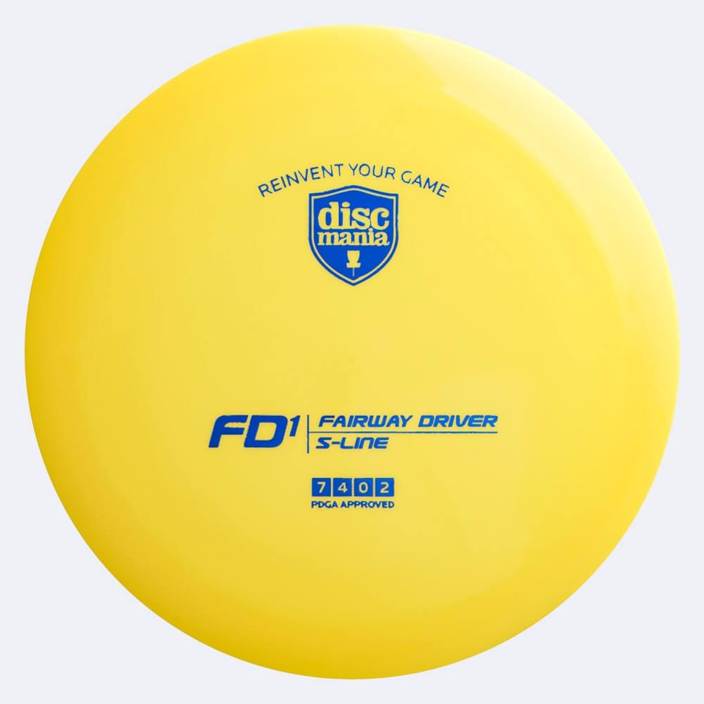 Discmania FD1 in yellow, s-line plastic