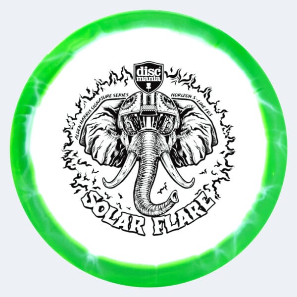 Discmania FD3 Solar Flare Alden Harris Signature Series in white-light-green, s-line horizon plastic