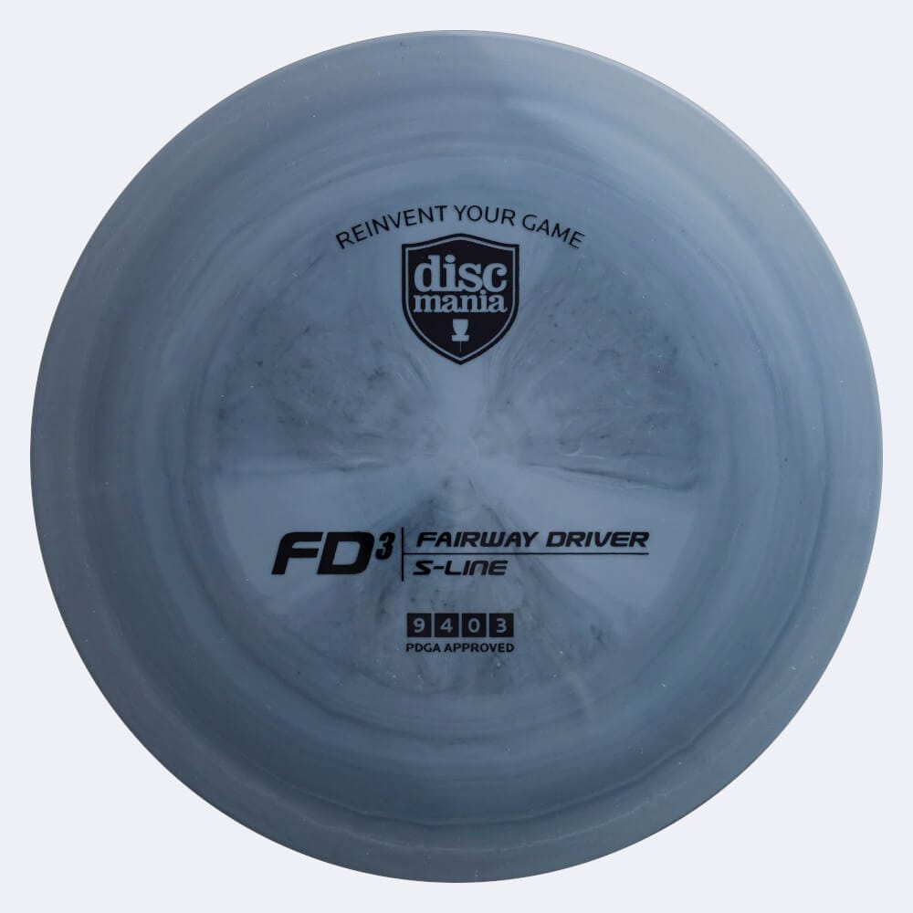 Discmania FD3 in grau, im S-Line Kunststoff und ohne Spezialeffekt
