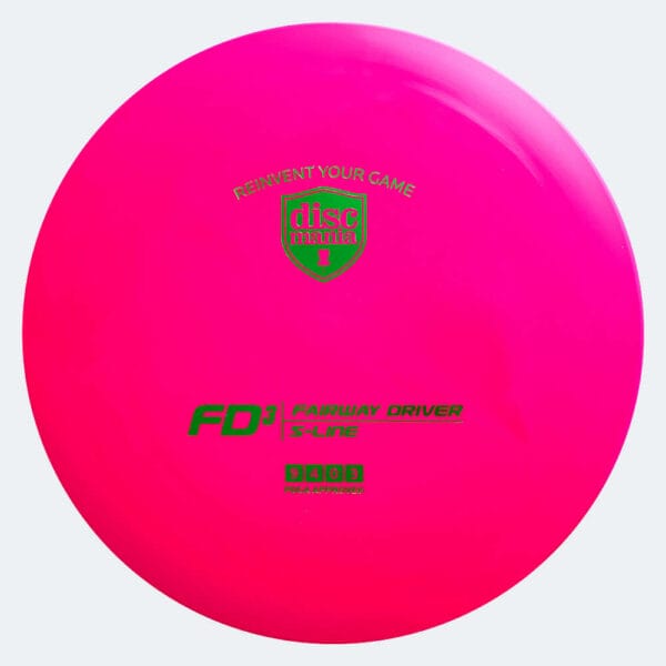 Discmania FD3 in pink, s-line plastic