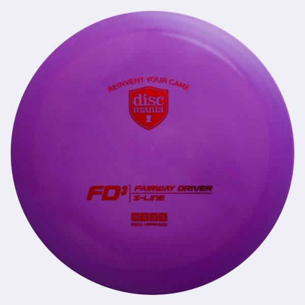 Discmania FD3 in purple, s-line plastic