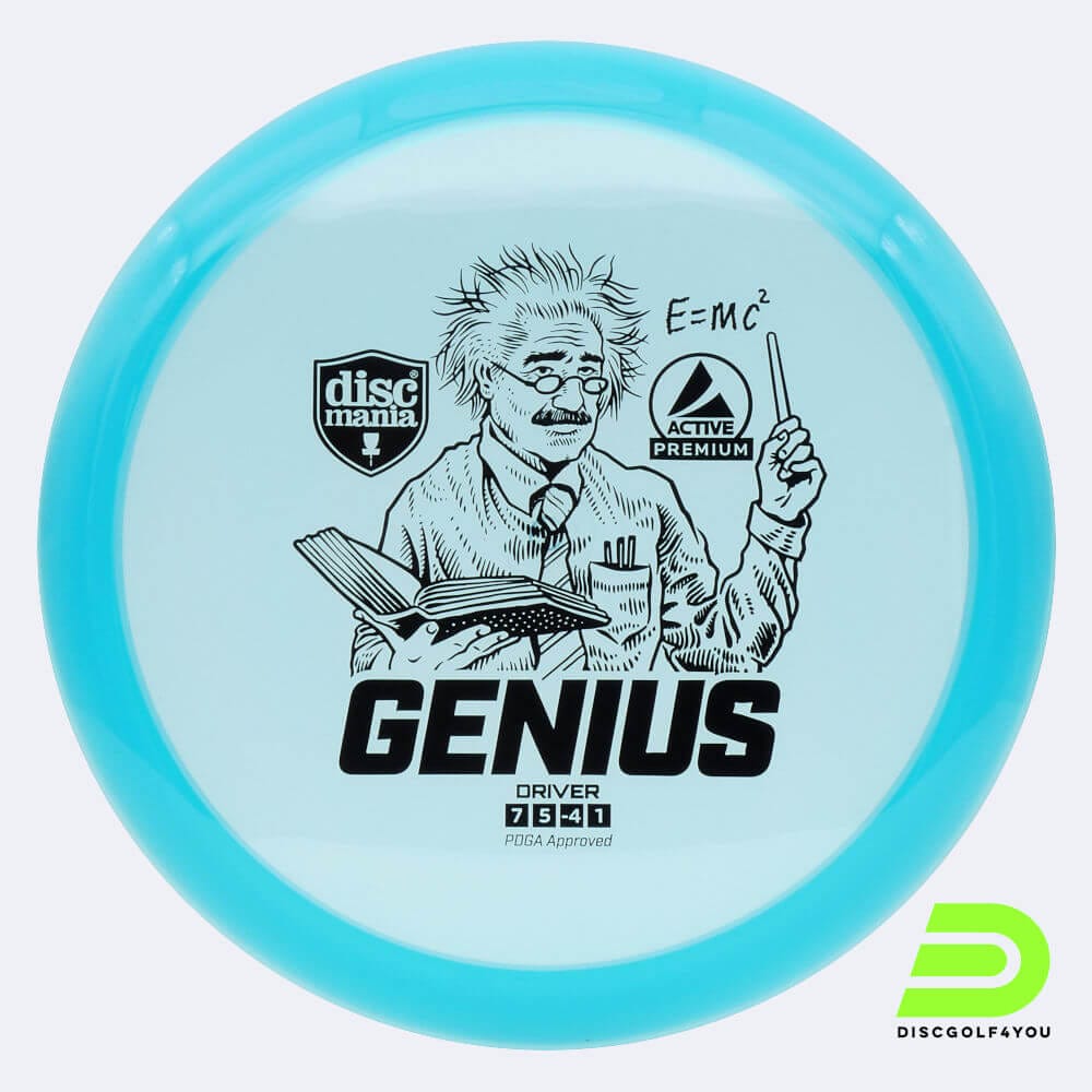 Discmania Genius in blau, im Active Premium Kunststoff und ohne Spezialeffekt