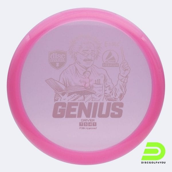 Discmania Genius in rosa, im Active Premium Kunststoff und ohne Spezialeffekt