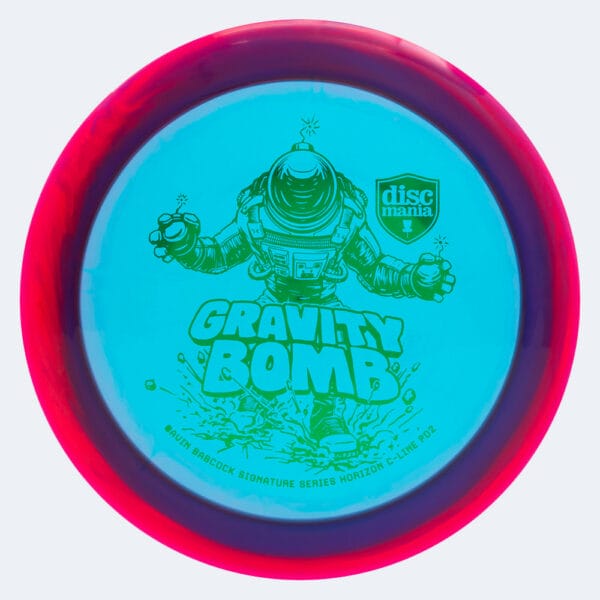 Discmania Gravity Bomb PD2 Gavin Babcock Signature Series in blue-red, horizon c-line plastic