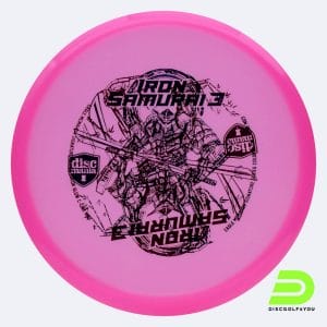 Discmania Iron 3 Samurai MD3 - Eagle McMahon Signature Series in pink, colour glow c-line plastic and misprint effect