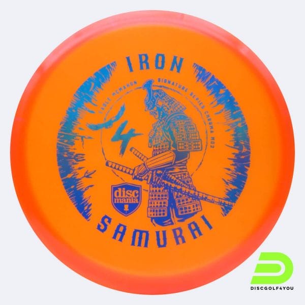 Discmania Iron 4 Samurai MD3 - Eagle McMahon Signature Series in classic-orange, chroma c-line plastic