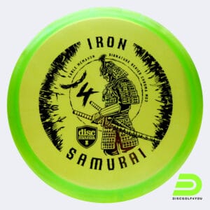 Discmania Iron 4 Samurai MD3 - Eagle McMahon Signature Series in hellgrün, im Chroma C-Line Kunststoff und ohne Spezialeffekt