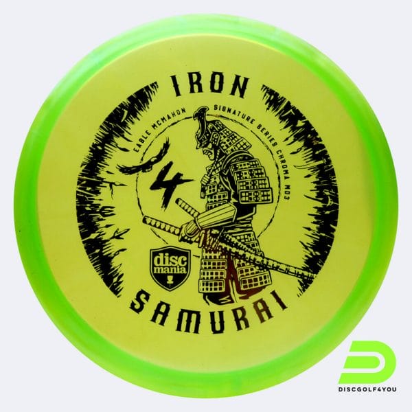 Discmania Iron 4 Samurai MD3 - Eagle McMahon Signature Series in light-green, chroma c-line plastic