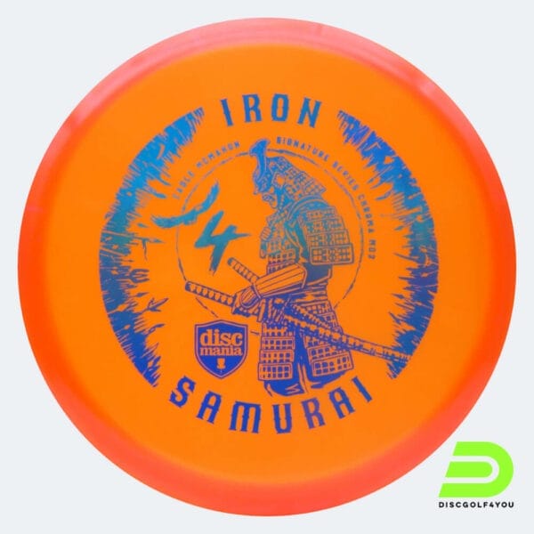 Discmania Iron 4 Samurai MD3 - Eagle McMahon Signature Series in orange, im Chroma C-Line Kunststoff und ohne Spezialeffekt