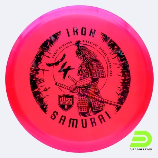Discmania Iron 4 Samurai MD3 - Eagle McMahon Signature Series in rosa, im Chroma C-Line Kunststoff und ohne Spezialeffekt
