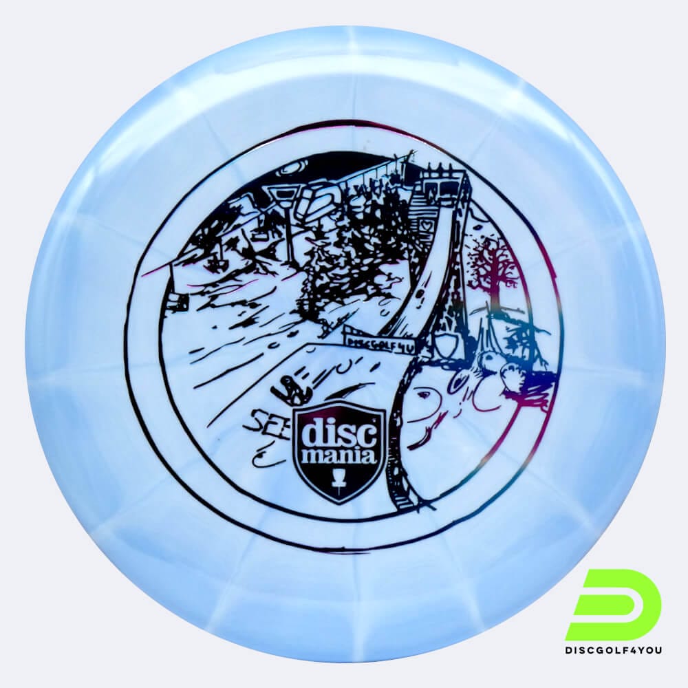 Discmania Link - Discgolf4you Series in light-blue, lux vapor plastic and burst effect