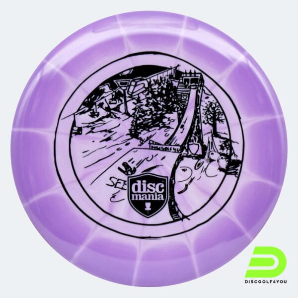 Discmania Link - Discgolf4you Series in violett, im Lux Vapor Kunststoff und burst Spezialeffekt