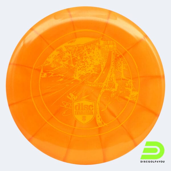 Discmania Link - Discgolf4you Series in orange, im Lux Vapor Kunststoff und burst Spezialeffekt