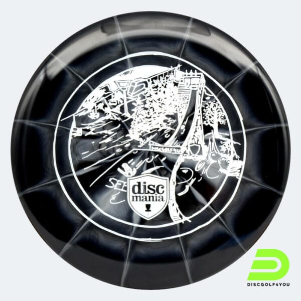 Discmania Link - Discgolf4you Series in black, lux vapor plastic and burst effect