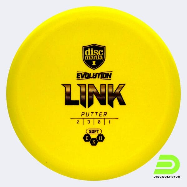 Discmania Link in yellow, exo soft plastic