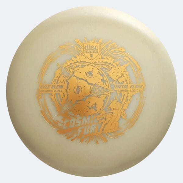 Discmania Logic Cosmic Fury Kyle Klein Signature Series in gold, metal flake lumen plastic