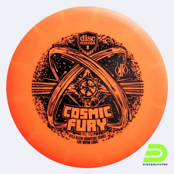 Discmania Logic Cosmic Fury Kyle Klein Signature Series in orange, im Lux Vapor Kunststoff und ohne Spezialeffekt