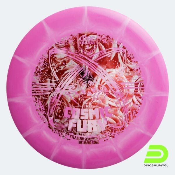 Discmania Logic Cosmic Fury Kyle Klein Signature Series in purple, lux vapor plastic and burst effect