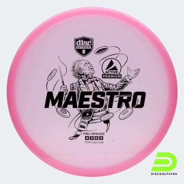 Discmania Maestro in rosa, im Active Premium Kunststoff und ohne Spezialeffekt