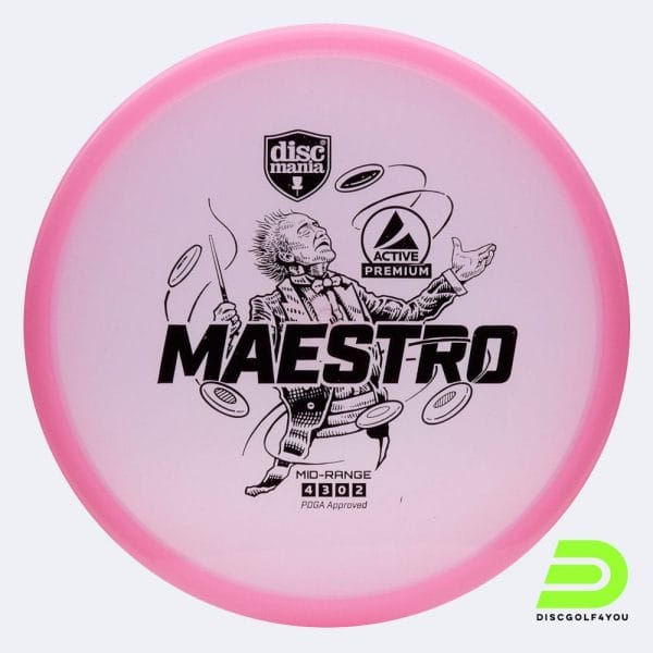 Discmania Maestro in rosa, im Active Premium Kunststoff und ohne Spezialeffekt