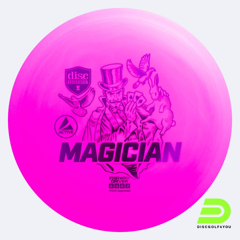 discmania magician in rosa, im active kunststoff und ohne spezialeffekt Discmania Magician in rosa, im Active Kunststoff und ohne Spezialeffekt