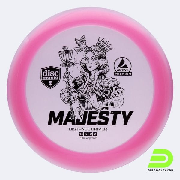 Discmania Majesty in rosa, im Active Premium Kunststoff und ohne Spezialeffekt