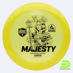 Discmania Majesty in yellow, active premium plastic
