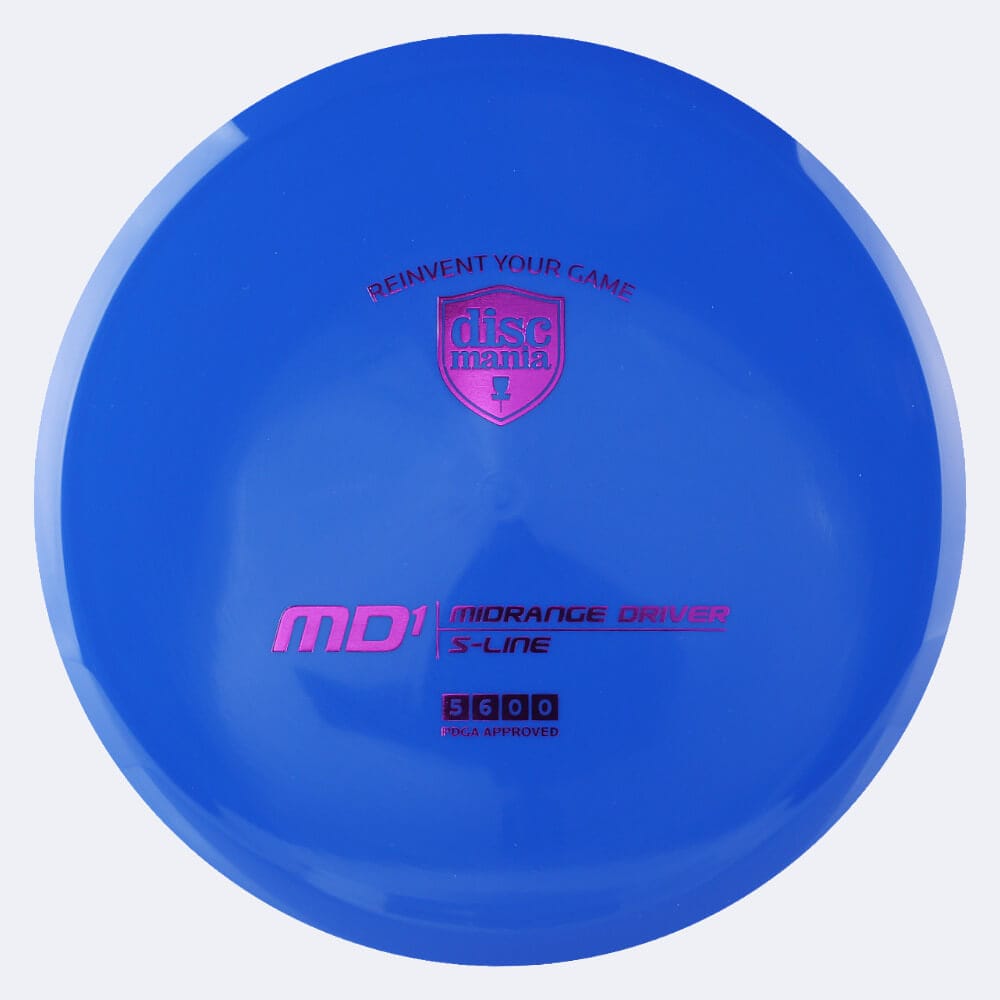 Discmania MD1 in blue, s-line plastic