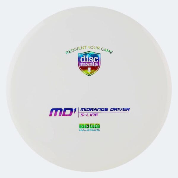 Discmania MD1 in white, s-line plastic