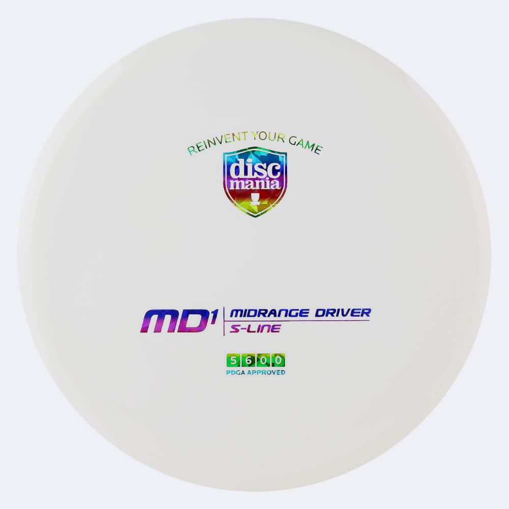 Discmania MD1 in white, s-line plastic
