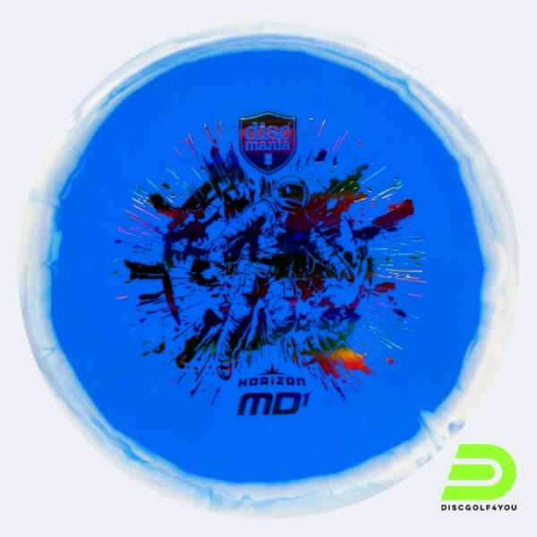 Discmania MD1 in weiss-blau, im Horizon Kunststoff und ohne Spezialeffekt