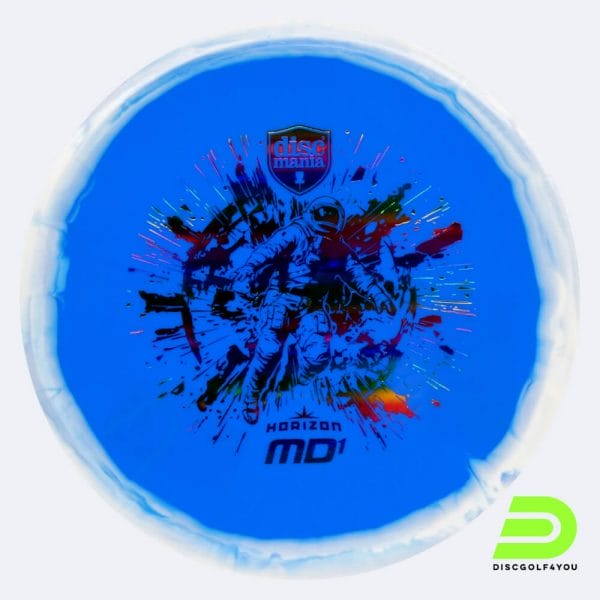 Discmania MD1 in weiss-blau, im Horizon Kunststoff und ohne Spezialeffekt