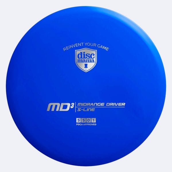 Discmania MD3 in blau, im S-Line Kunststoff und ohne Spezialeffekt
