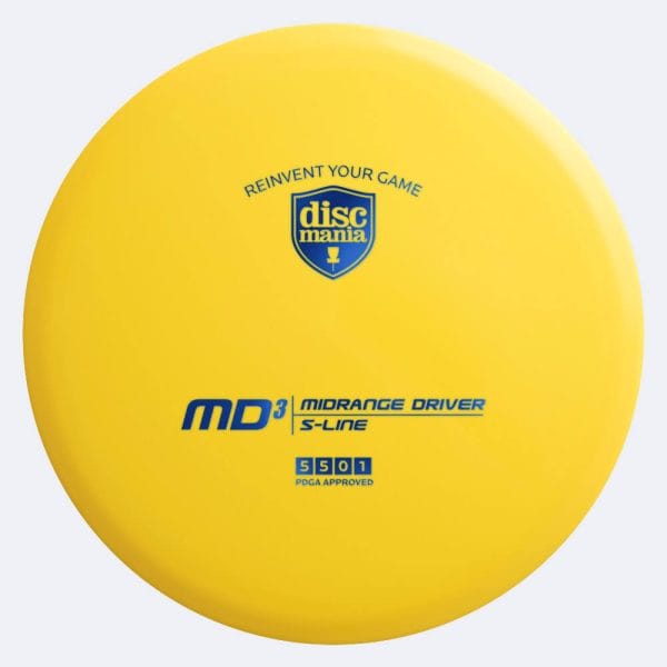 Discmania MD3 in yellow, s-line plastic
