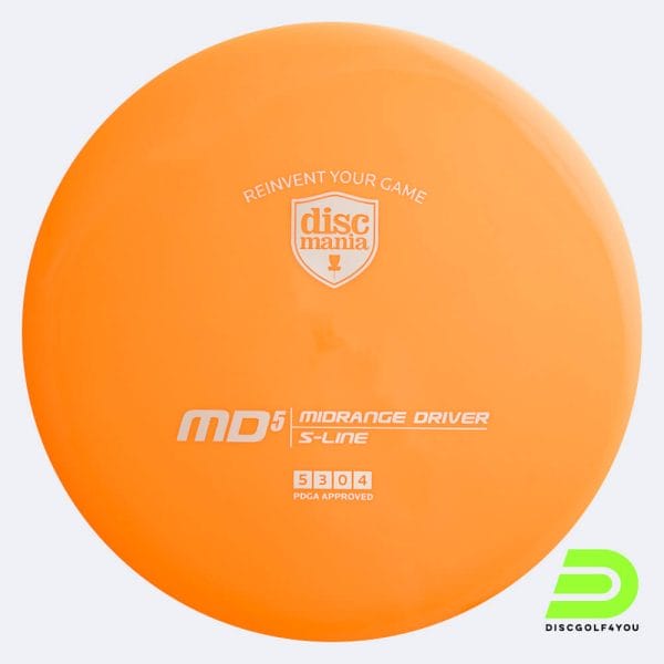 Discmania MD5 in orange, im S-Line Kunststoff und ohne Spezialeffekt