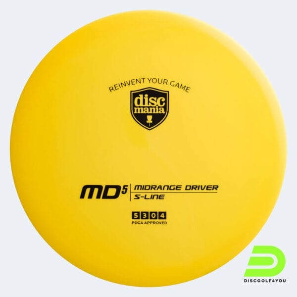 Discmania MD5 in yellow, s-line plastic