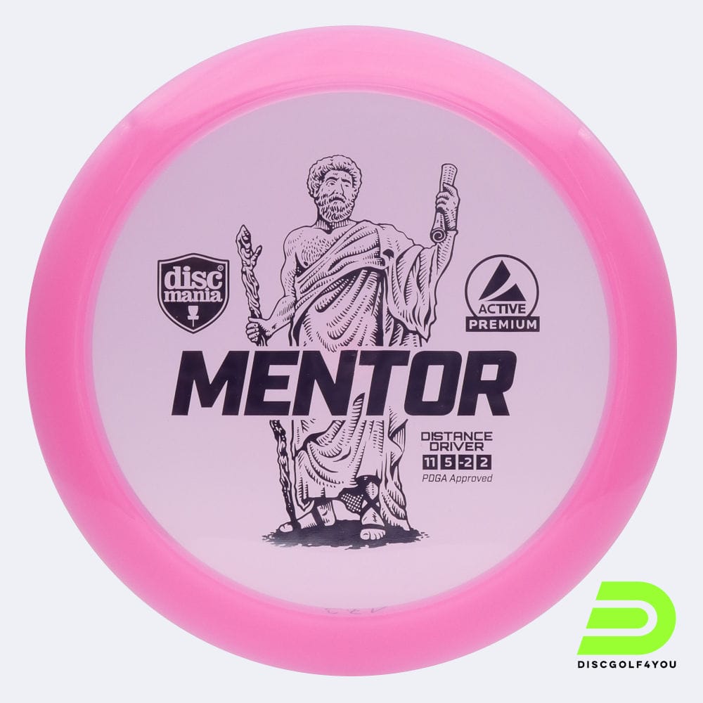 Discmania Mentor in rosa, im Active Premium Kunststoff und ohne Spezialeffekt