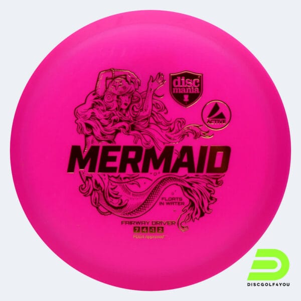 Discmania Mermaid in rosa, im Active Kunststoff und floating Spezialeffekt