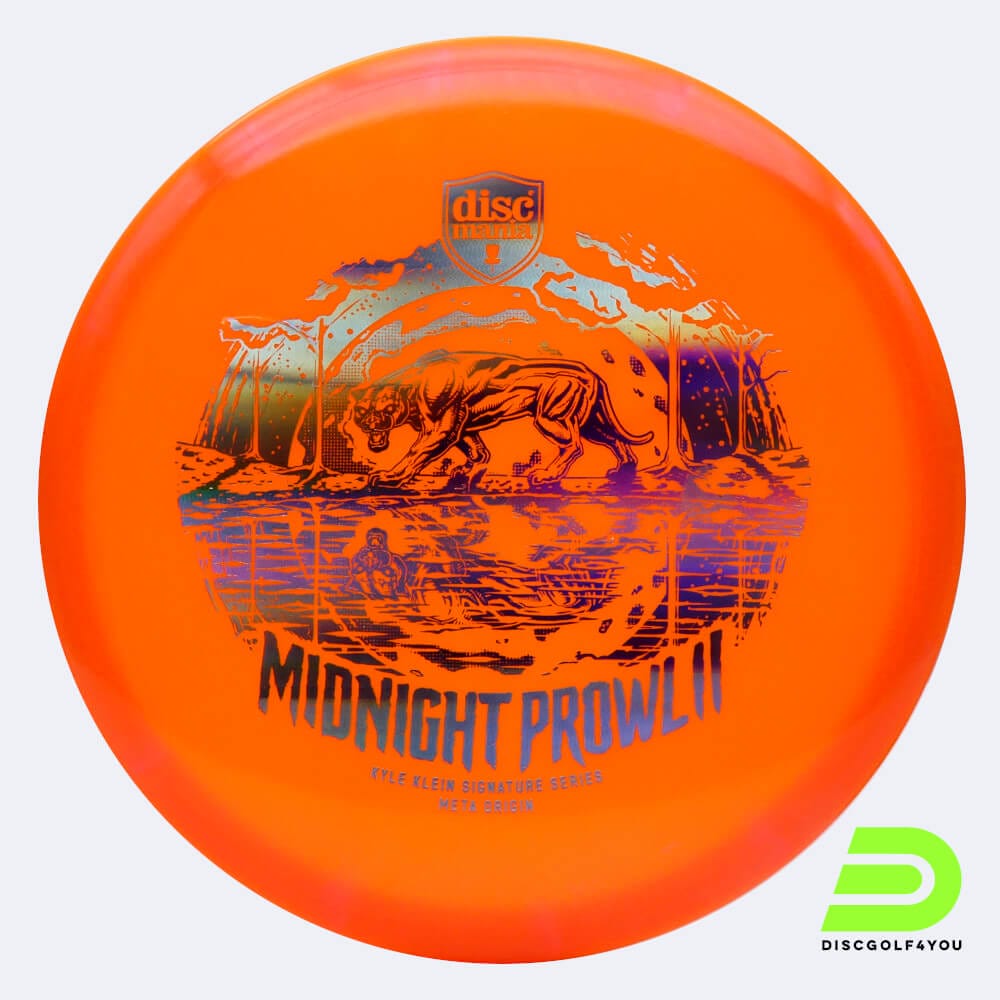 Discmania Midnight Prowl 2 Origin - Kyle Klein Signature Series in classic-orange, meta plastic Discmania Midnight Prowl 2 Origin - Kyle Klein Signature Series in classic-orange, meta plastic