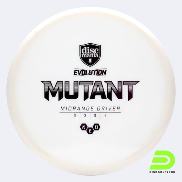 Discmania Mutant in weiss, im Neo Kunststoff und ohne Spezialeffekt