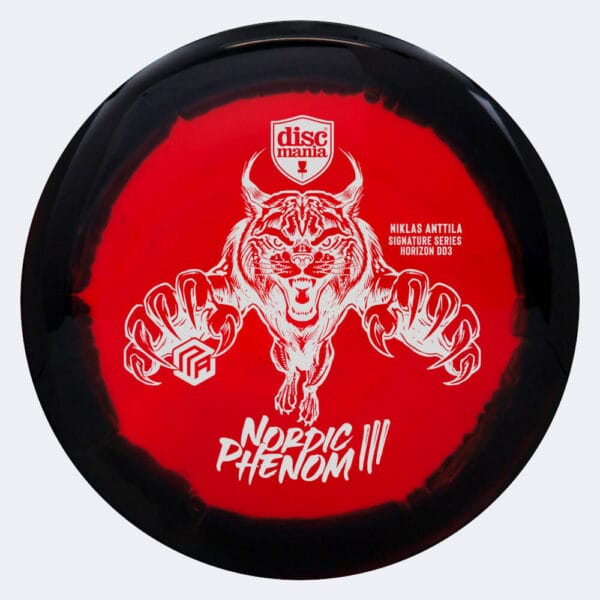 Discmania Nordic Phenom 3 DD3 - Niklas Anttila Signature Series in rot-schwarz, horizon plastic and burst effect