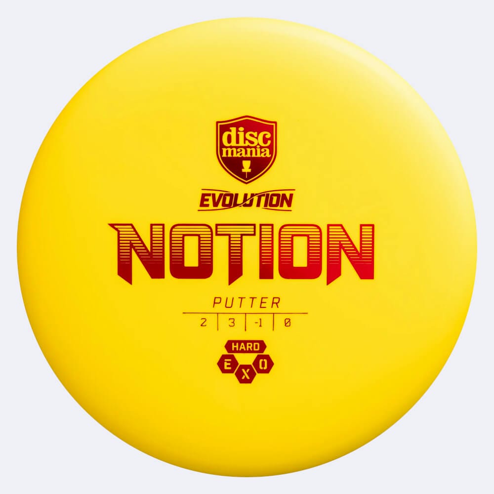 Discmania Notion in gelb, im Exo Hard Kunststoff und ohne Spezialeffekt