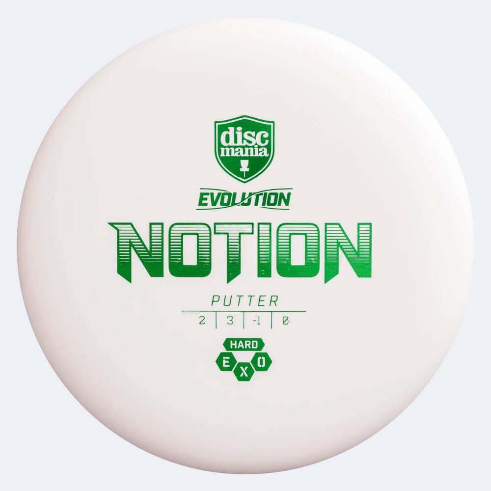 Discmania Notion in weiss, im Exo Hard Kunststoff und ohne Spezialeffekt