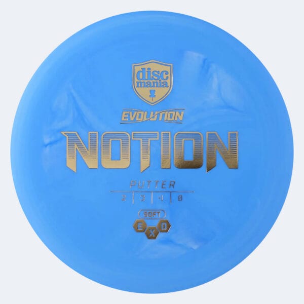 Discmania Notion in blau, im Exo Soft Kunststoff und ohne Spezialeffekt