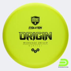 Discmania Origin in gelb, im Neo Kunststoff und ohne Spezialeffekt