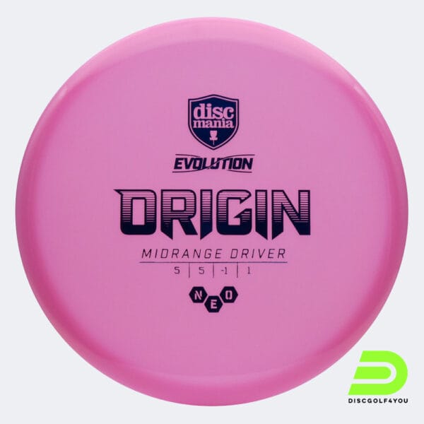 Discmania Origin in rosa, im Neo Kunststoff und ohne Spezialeffekt