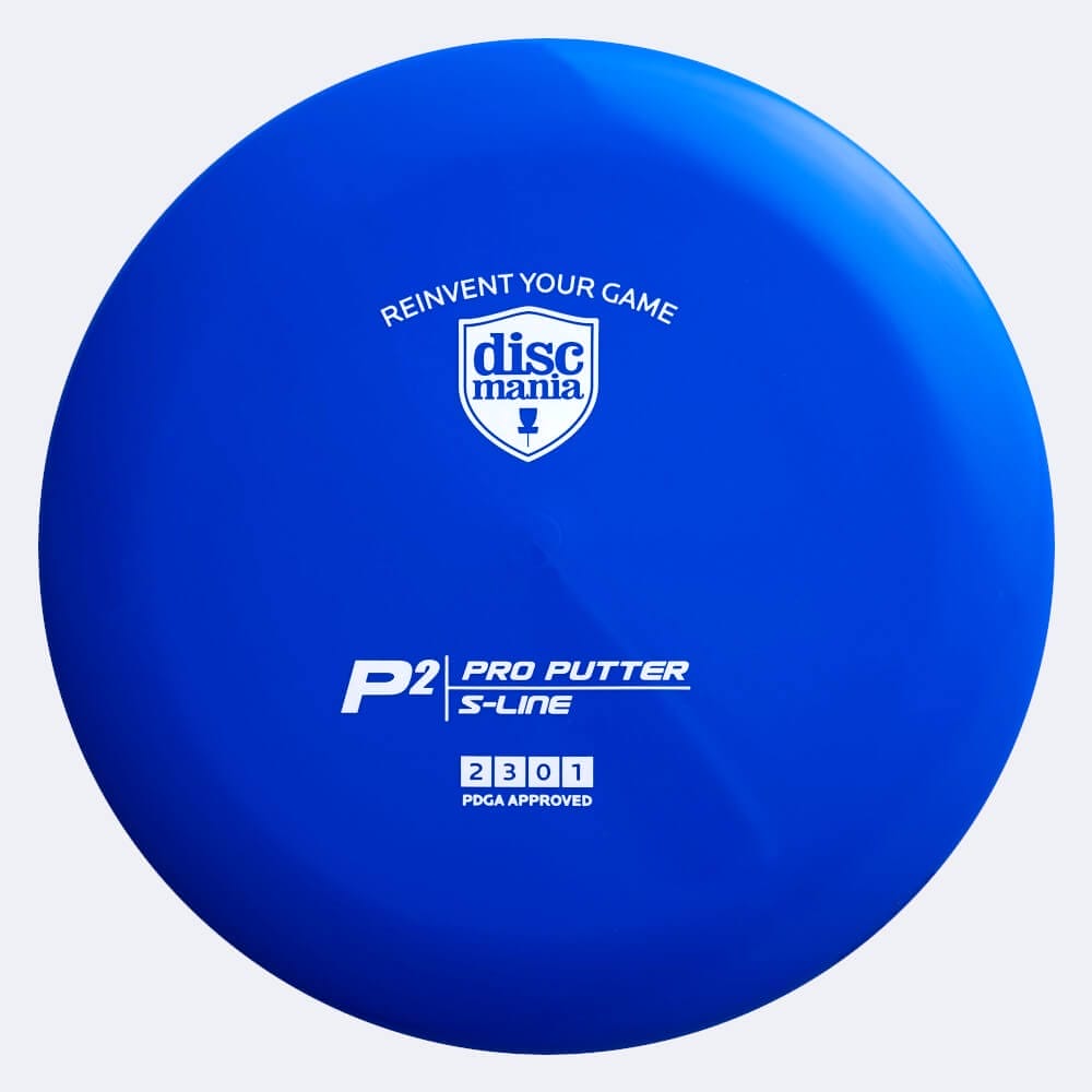Discmania P2 in blau, im S-Line Kunststoff und ohne Spezialeffekt