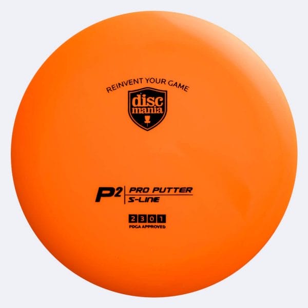 Discmania P2 in orange, im S-Line Kunststoff und ohne Spezialeffekt