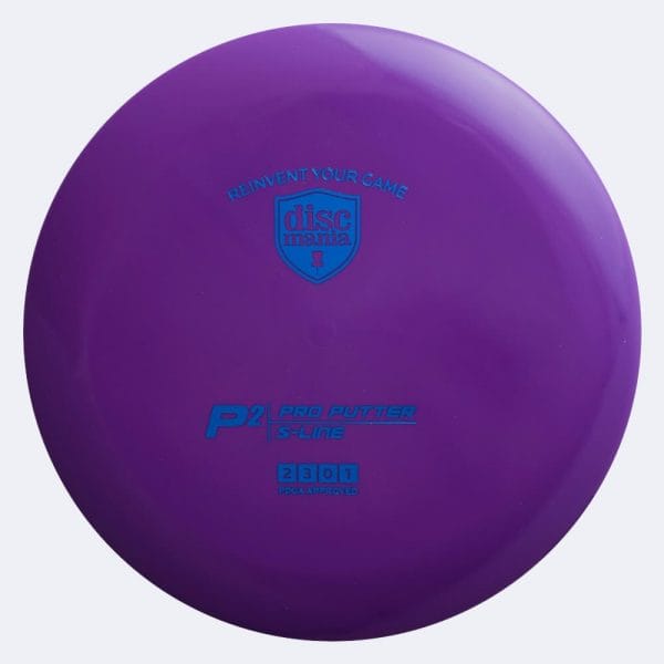 Discmania P2 in purple, s-line plastic