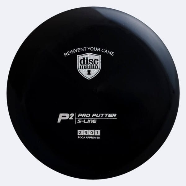 Discmania P2 in schwarz, im S-Line Kunststoff und ohne Spezialeffekt